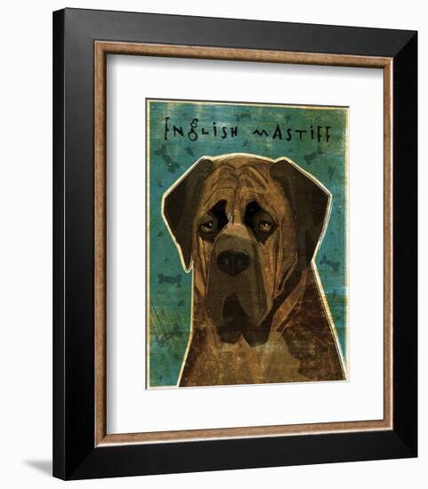 English Mastiff (Brindle)-John W^ Golden-Framed Art Print