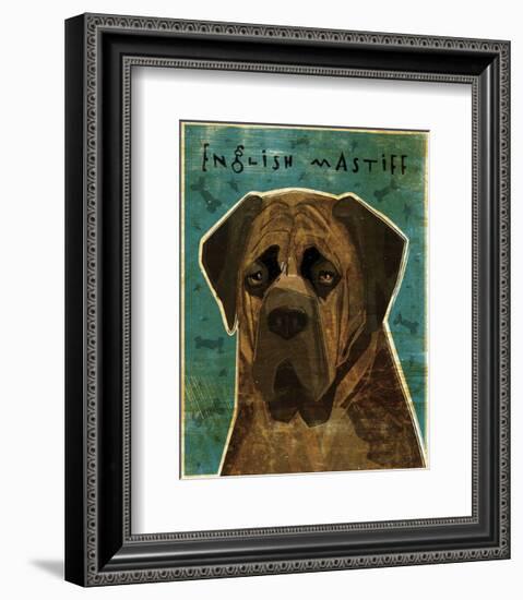 English Mastiff (Brindle)-John W^ Golden-Framed Art Print