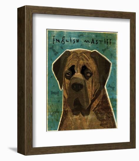 English Mastiff (Brindle)-John W^ Golden-Framed Art Print