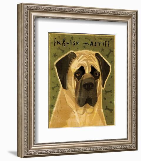 English Mastiff-John W^ Golden-Framed Art Print