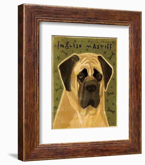 English Mastiff-John W^ Golden-Framed Art Print