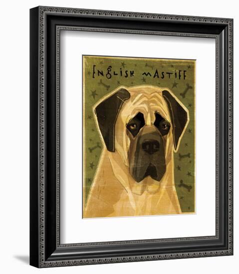 English Mastiff-John W^ Golden-Framed Art Print