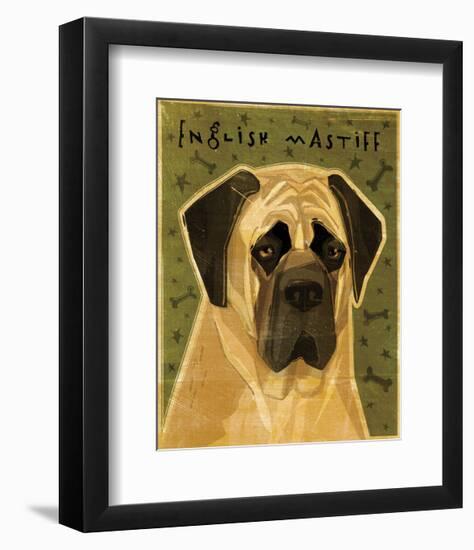 English Mastiff-John W^ Golden-Framed Art Print