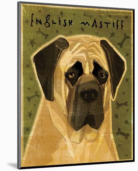 English Mastiff-John W^ Golden-Mounted Art Print