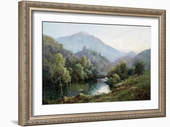 English Mountain Lake-Alfred Fontville de Breanski-Framed Giclee Print