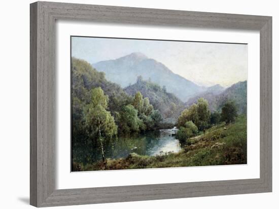 English Mountain Lake-Alfred Fontville de Breanski-Framed Giclee Print