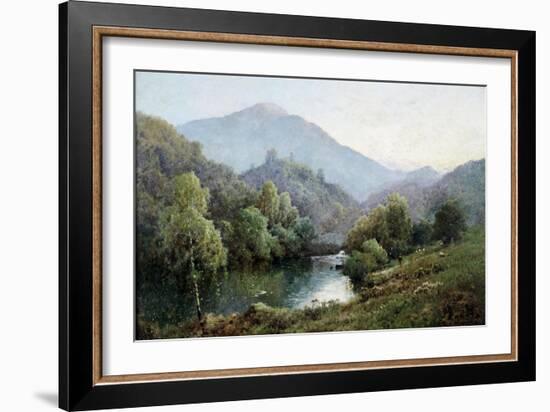 English Mountain Lake-Alfred Fontville de Breanski-Framed Giclee Print