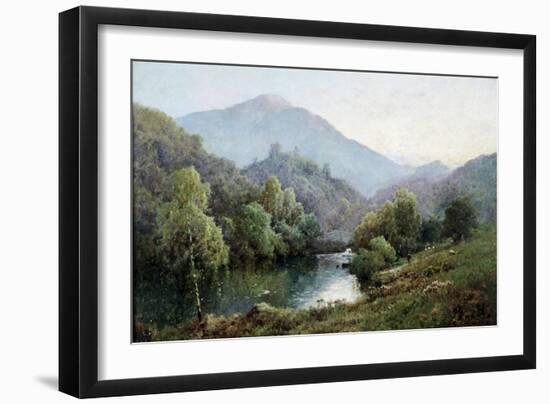 English Mountain Lake-Alfred Fontville de Breanski-Framed Giclee Print