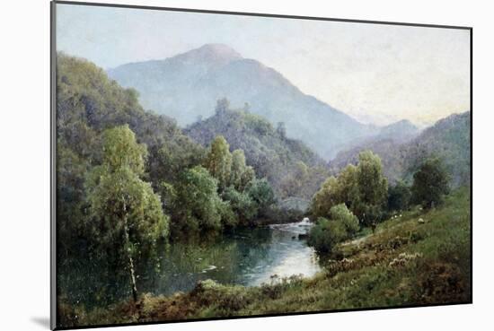 English Mountain Lake-Alfred Fontville de Breanski-Mounted Giclee Print