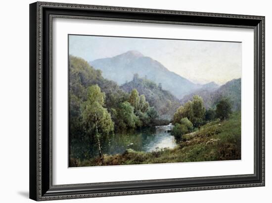 English Mountain Lake-Alfred Fontville de Breanski-Framed Giclee Print