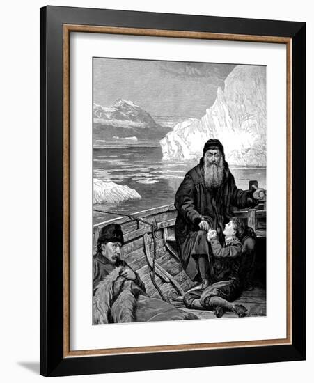 English Navigator Henry Hudson on His Last Voyage-John Collier-Framed Giclee Print