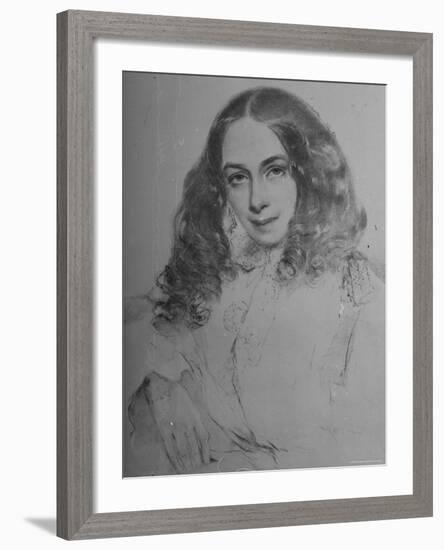 English Poet Elizabeth Barrett Browning-Field Talfourd-Framed Photographic Print