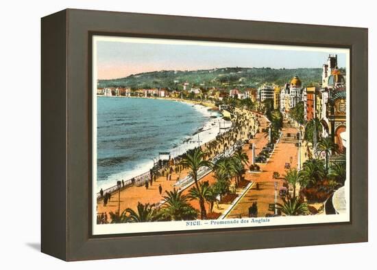 English Promenade, Nice, France-null-Framed Stretched Canvas