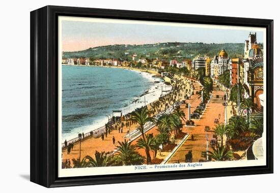 English Promenade, Nice, France-null-Framed Stretched Canvas