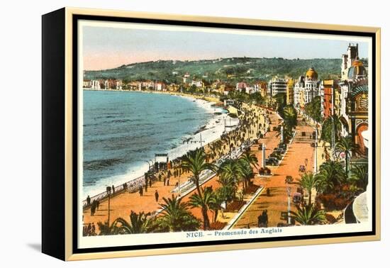 English Promenade, Nice, France-null-Framed Stretched Canvas