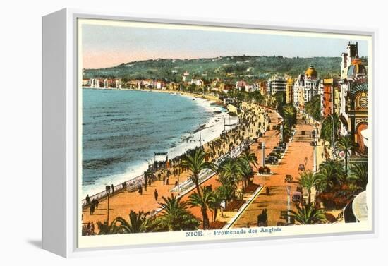 English Promenade, Nice, France-null-Framed Stretched Canvas