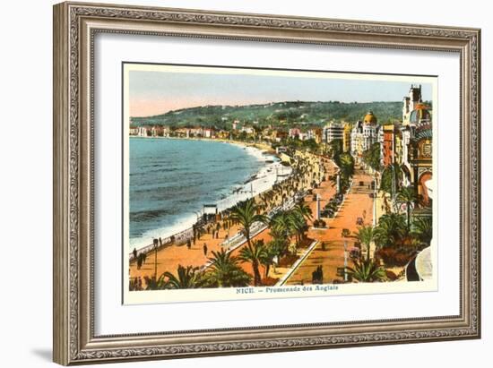 English Promenade, Nice, France-null-Framed Art Print