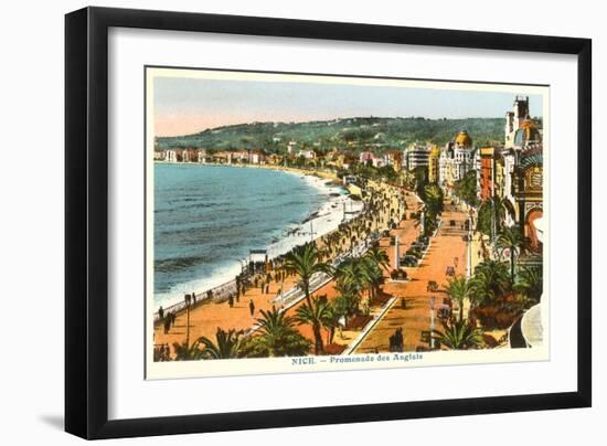 English Promenade, Nice, France-null-Framed Art Print