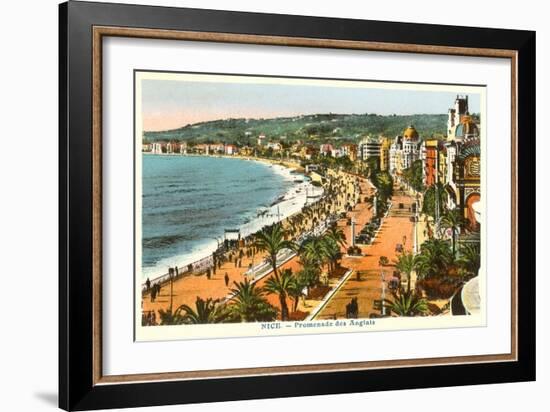 English Promenade, Nice, France-null-Framed Art Print