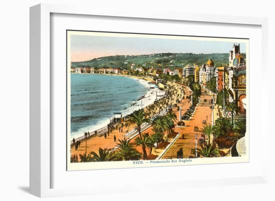 English Promenade, Nice, France-null-Framed Art Print