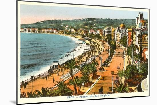 English Promenade, Nice, France-null-Mounted Art Print