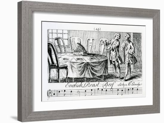 English Roast Beef Set, 1760-null-Framed Giclee Print