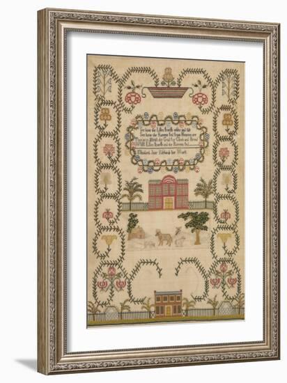 English Sampler by Elizabeth Jane Richards, c.1800--Framed Giclee Print