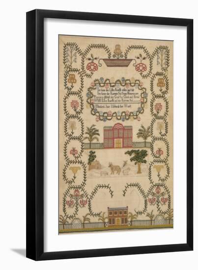 English Sampler by Elizabeth Jane Richards, c.1800--Framed Giclee Print