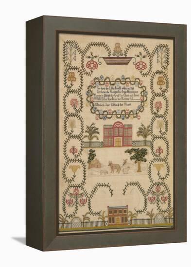 English Sampler by Elizabeth Jane Richards, c.1800-null-Framed Premier Image Canvas