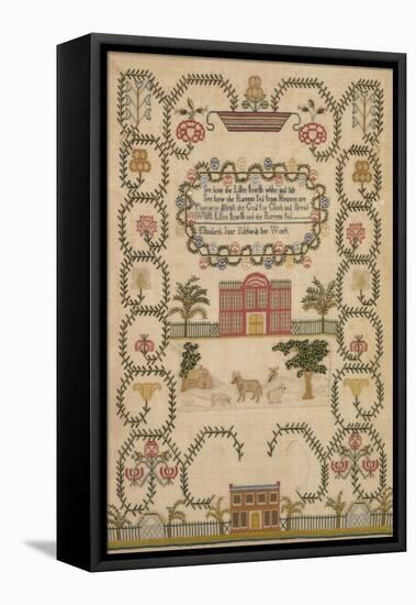 English Sampler by Elizabeth Jane Richards, c.1800-null-Framed Premier Image Canvas