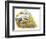 English Setter (Canis Lupus Familiaris) Pointing to Quail-null-Framed Giclee Print