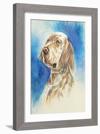 English Setter-Barbara Keith-Framed Giclee Print