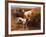 English Setters in a Marshland-Thomas Blinks-Framed Art Print