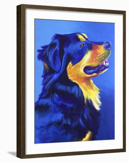 English Shepherd - Donut-Dawgart-Framed Giclee Print