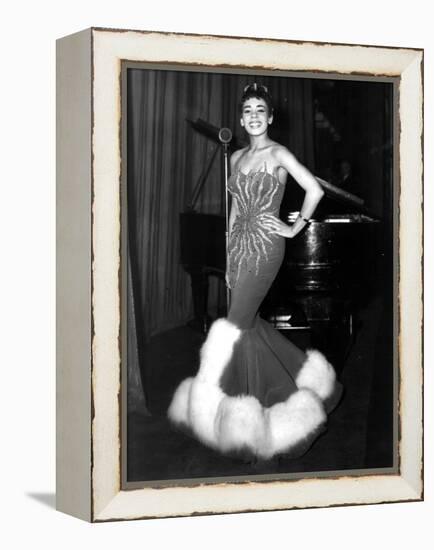 English Singer Shirley Bassey C. 1957-null-Framed Stretched Canvas