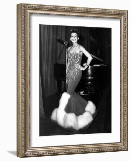 English Singer Shirley Bassey C. 1957--Framed Photo