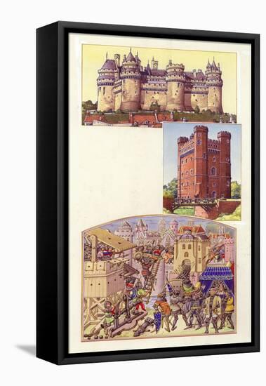 English Soldiers Attacking a Spanish Town-Pat Nicolle-Framed Premier Image Canvas