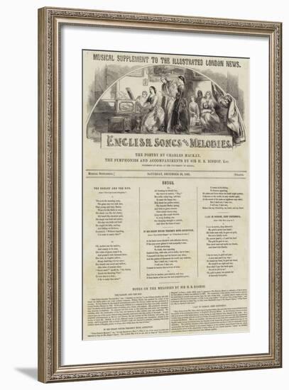 English Songs and Melodies-null-Framed Giclee Print