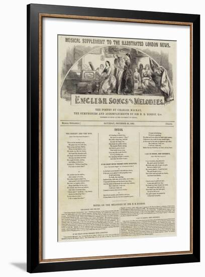 English Songs and Melodies-null-Framed Giclee Print