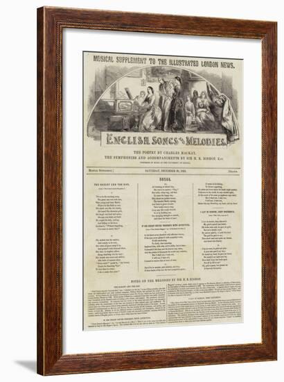 English Songs and Melodies-null-Framed Giclee Print