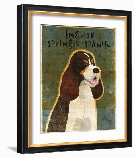 English Springer Spaniel (tri-color)-John Golden-Framed Giclee Print