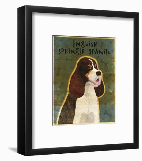 English Springer Spaniel (tri-color)-John W^ Golden-Framed Art Print