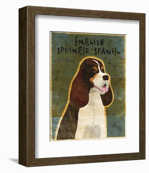 English Springer Spaniel (tri-color)-John W^ Golden-Framed Art Print