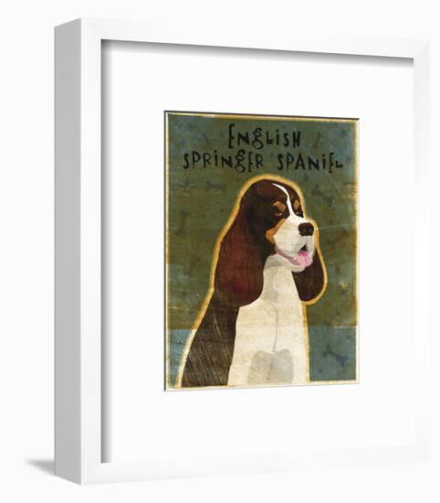 English Springer Spaniel (tri-color)-John W^ Golden-Framed Art Print