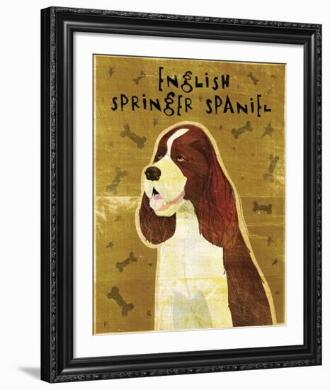 English Springer Spaniel-John W^ Golden-Framed Art Print