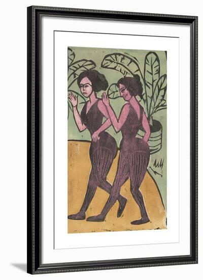 English Step Dancers-Ernst Ludwig Kirchner-Framed Premium Giclee Print