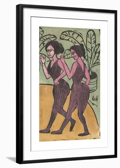 English Step Dancers-Ernst Ludwig Kirchner-Framed Premium Giclee Print