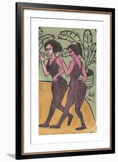 English Step Dancers-Ernst Ludwig Kirchner-Framed Premium Giclee Print