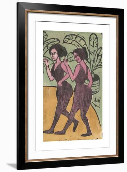 English Step Dancers-Ernst Ludwig Kirchner-Framed Premium Giclee Print
