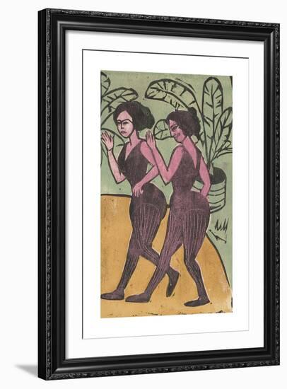 English Step Dancers-Ernst Ludwig Kirchner-Framed Premium Giclee Print